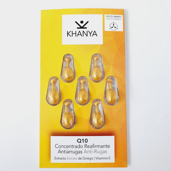 Anti-Falten Gesichts-Perlen von Khanya - Konzentrat für Gesicht und Augen mit Q10, gegen Hautalterung