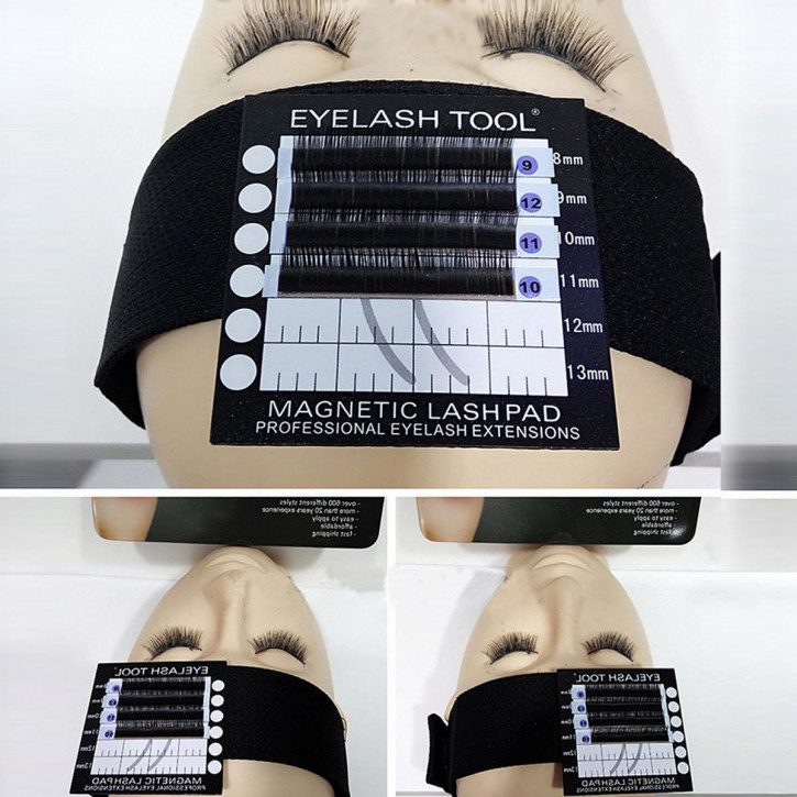 Stirnband mit magnetischem Wimpernpad für Wimpernverlängerung