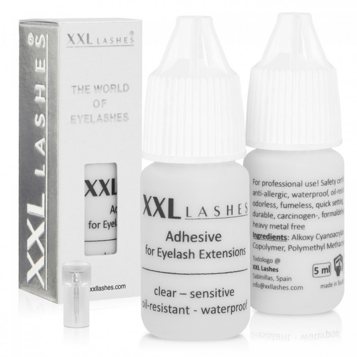 XXL Lashes Adhesive – erster ölresistenter, sensitiver Wimpernkleber - transparent