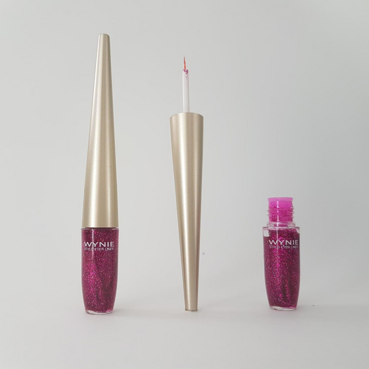 Glitter Eyeliner für das festliche Schimmer-Make-up – pink