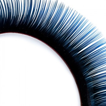 Mink-Lashes, 2-farbig, schwarz/blau, 11 mm
